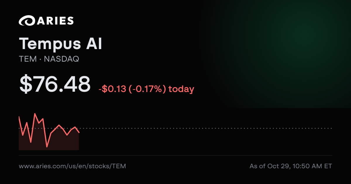 Tempus AI (TEM) SEC Filings | Aries